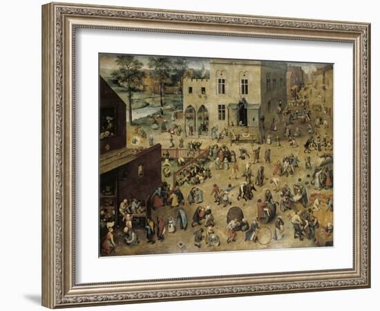 Children's Games, c.1560-Pieter Bruegel the Elder-Framed Giclee Print