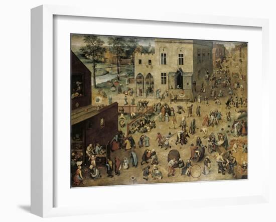 Children's Games, c.1560-Pieter Bruegel the Elder-Framed Giclee Print