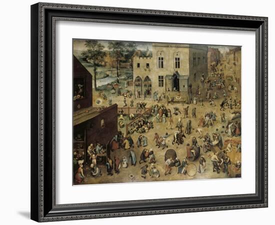 Children's Games, c.1560-Pieter Bruegel the Elder-Framed Giclee Print