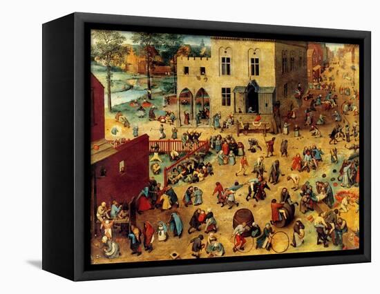 Children's Games Complete-Pieter Breughel the Elder-Framed Stretched Canvas