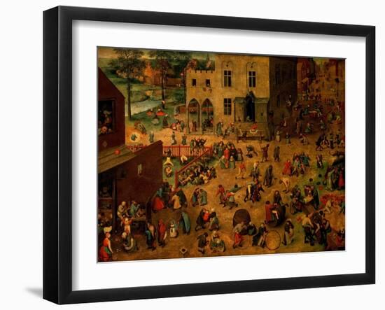 Children's Games (Kinderspiele), 1560-Pieter Bruegel the Elder-Framed Giclee Print