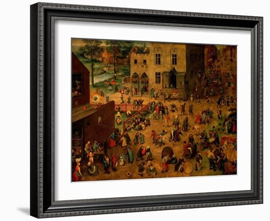 Children's Games (Kinderspiele), 1560-Pieter Bruegel the Elder-Framed Giclee Print