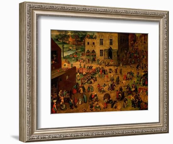 Children's Games (Kinderspiele), 1560-Pieter Bruegel the Elder-Framed Giclee Print