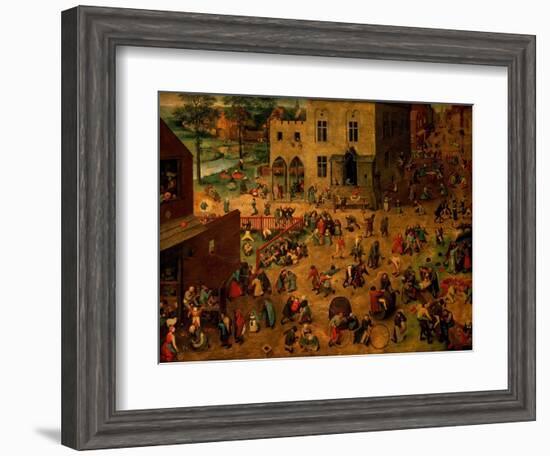 Children's Games (Kinderspiele), 1560-Pieter Bruegel the Elder-Framed Giclee Print