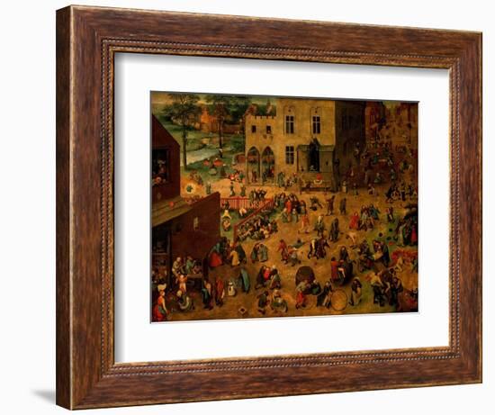 Children's Games (Kinderspiele), 1560-Pieter Bruegel the Elder-Framed Giclee Print