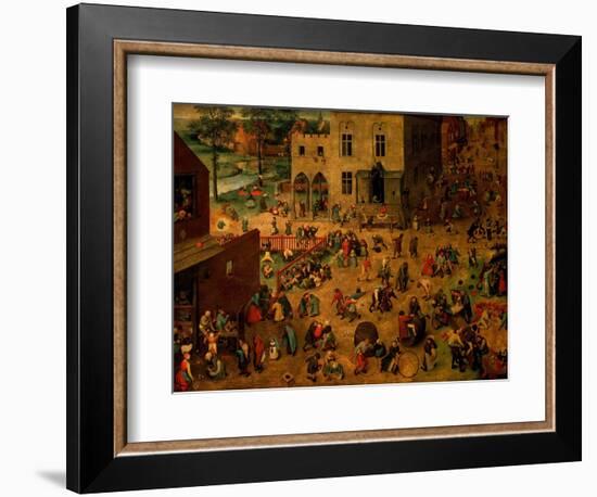 Children's Games (Kinderspiele), 1560-Pieter Bruegel the Elder-Framed Giclee Print