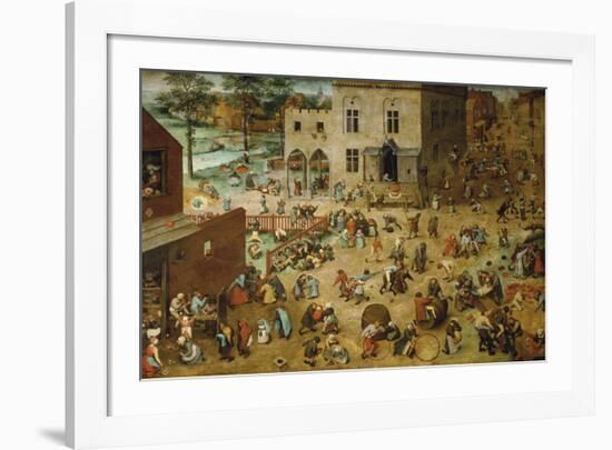 Children's Games-Pieter Bruegel the Elder-Framed Premium Giclee Print