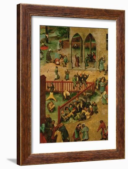 Children's Games-Pieter Bruegel the Elder-Framed Giclee Print