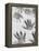 Children's Handprints in a Spring Snow-John Nordell-Framed Premier Image Canvas