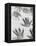 Children's Handprints in a Spring Snow-John Nordell-Framed Premier Image Canvas