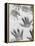 Children's Handprints in a Spring Snow-John Nordell-Framed Premier Image Canvas