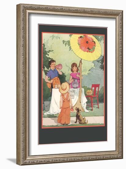 Children's Lemonade Stand-null-Framed Art Print