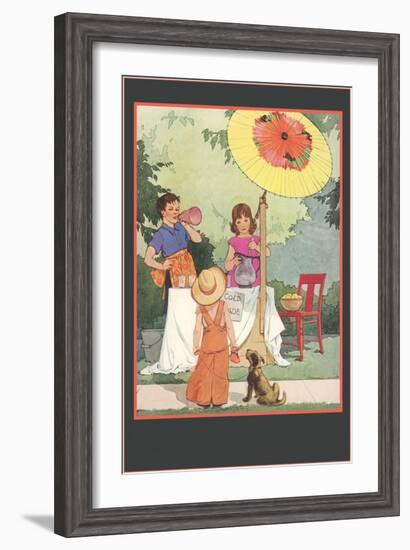 Children's Lemonade Stand-null-Framed Art Print