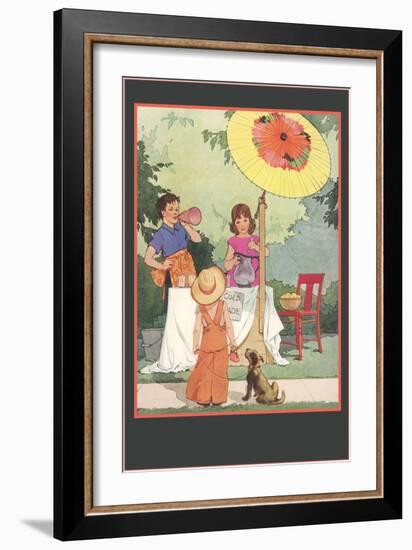 Children's Lemonade Stand-null-Framed Art Print