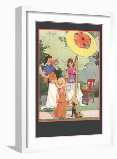 Children's Lemonade Stand-null-Framed Art Print