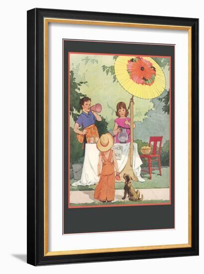 Children's Lemonade Stand-null-Framed Art Print