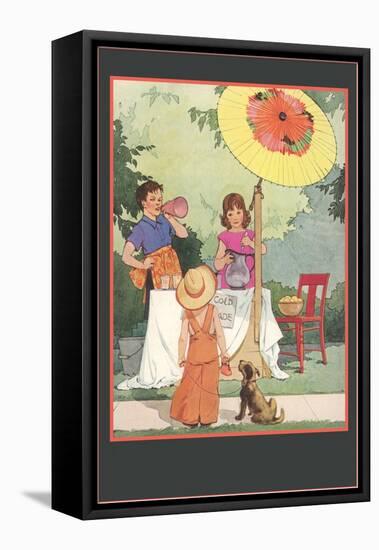 Children's Lemonade Stand-null-Framed Stretched Canvas