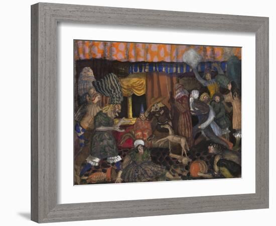 Children's Masquerade, 1912-Boris Dmitryevich Grigoriev-Framed Giclee Print