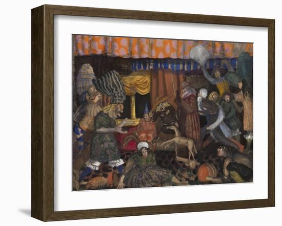 Children's Masquerade, 1912-Boris Dmitryevich Grigoriev-Framed Giclee Print