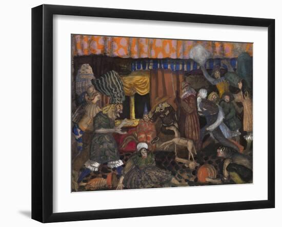 Children's Masquerade, 1912-Boris Dmitryevich Grigoriev-Framed Giclee Print