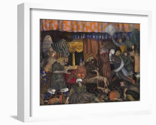 Children's Masquerade, 1912-Boris Dmitryevich Grigoriev-Framed Giclee Print