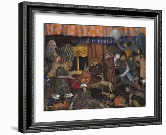 Children's Masquerade, 1912-Boris Dmitryevich Grigoriev-Framed Giclee Print