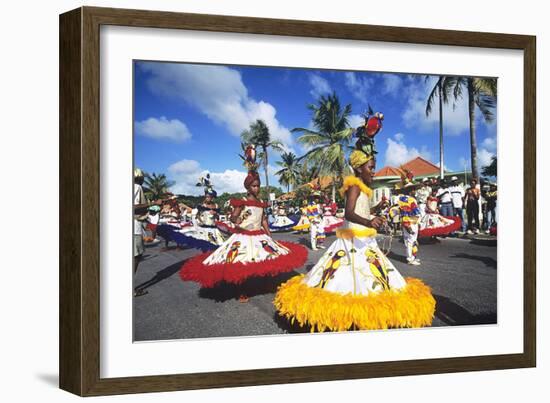 Children's Parade, Mardi Gras, Curacao, Caribbean-null-Framed Photographic Print