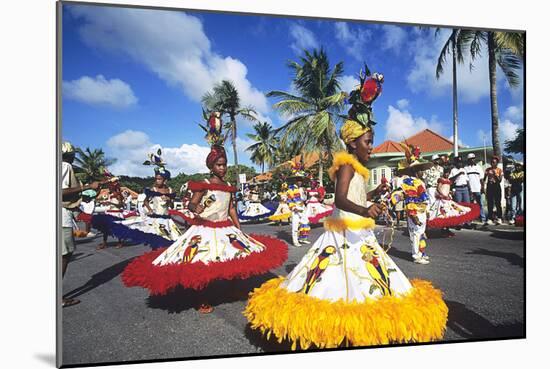 Children's Parade, Mardi Gras, Curacao, Caribbean-null-Mounted Photographic Print