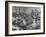 Children Sitting at their Desks in a Classroom, Teachers at the Rear of the Room-null-Framed Photographic Print