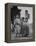 Children Standing in Front of Boundary Zone Sign Written in Russian, English, and Korean-John Florea-Framed Premier Image Canvas