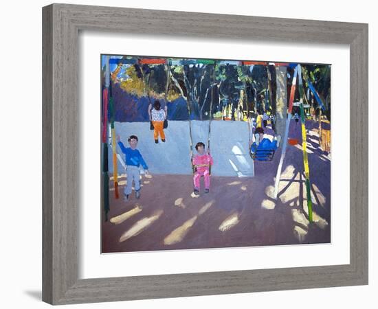 Children Swinging, 1996-Andrew Macara-Framed Giclee Print