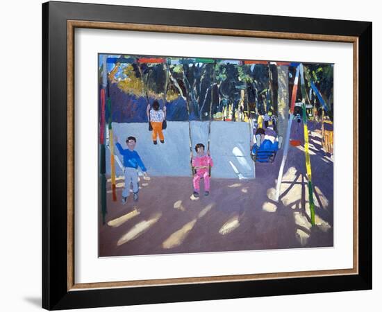 Children Swinging, 1996-Andrew Macara-Framed Giclee Print