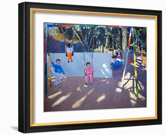 Children Swinging, 1996-Andrew Macara-Framed Giclee Print