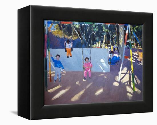 Children Swinging, 1996-Andrew Macara-Framed Premier Image Canvas