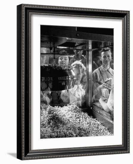 Children Watching a Popcorn Working-J^ R^ Eyerman-Framed Photographic Print