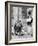 Children Watching a Punch and Judy Show in a London Street, 1936-Donald Mcleish-Framed Giclee Print