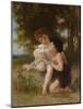 Children with the Lamb, 1879 (Oil on Canvas)-William-Adolphe Bouguereau-Mounted Giclee Print