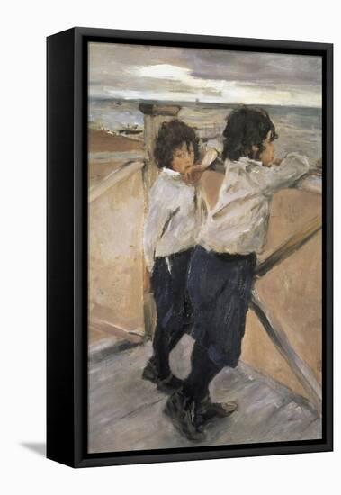 Children-Valentin Aleksandrovich Serov-Framed Premier Image Canvas
