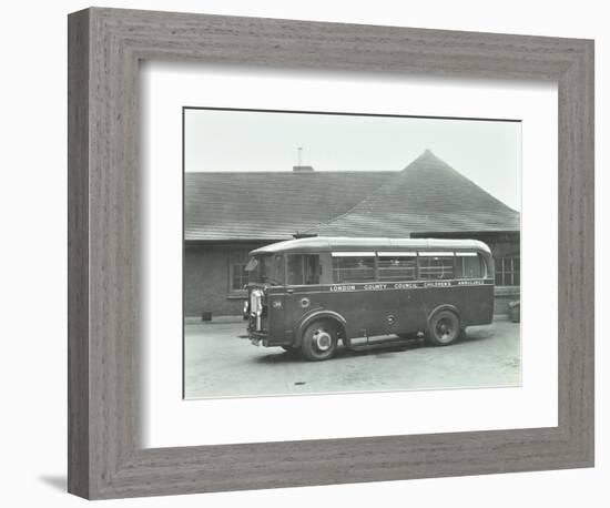 Childrens Ambulance, Holland Street, Kensington and Chelsea, London, 1935-null-Framed Photographic Print