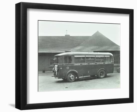 Childrens Ambulance, Holland Street, Kensington and Chelsea, London, 1935-null-Framed Photographic Print