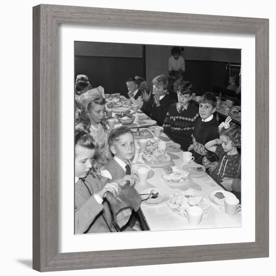 Childrens Christmas Party at a Methodist School, South Yorkshire, 1964-Michael Walters-Framed Photographic Print