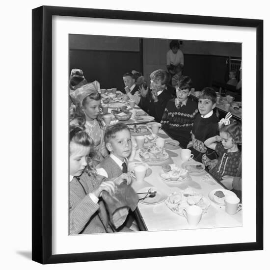 Childrens Christmas Party at a Methodist School, South Yorkshire, 1964-Michael Walters-Framed Photographic Print