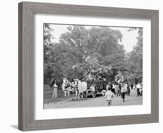 Childrens Day Parade at Belle Isle Park, Detroit, Mich.-null-Framed Photo