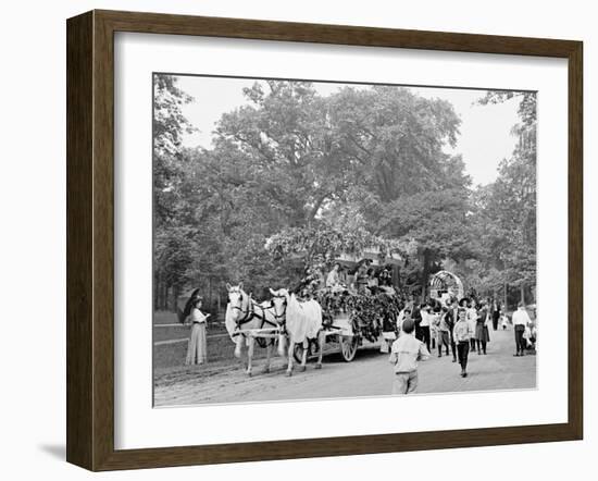 Childrens Day Parade at Belle Isle Park, Detroit, Mich.-null-Framed Photo