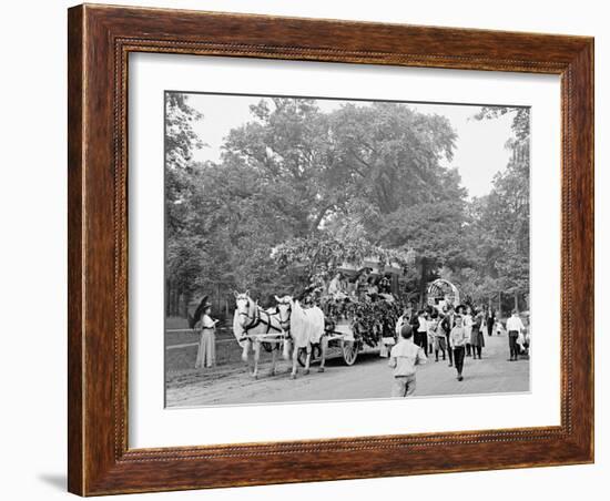 Childrens Day Parade at Belle Isle Park, Detroit, Mich.-null-Framed Photo