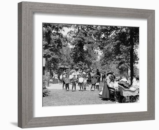 Childrens Playground, Belle Isle Park, Detroit, Mich.-null-Framed Photo