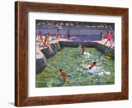 Childrens Pool, Vrsar, Croatia, 2017-Andrew Macara-Framed Giclee Print