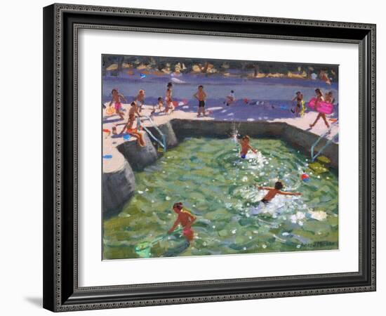 Childrens Pool, Vrsar, Croatia, 2017-Andrew Macara-Framed Giclee Print