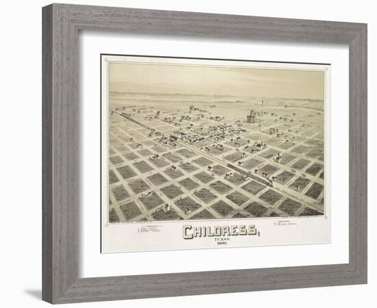 Childress, TX - 1890-Dan Sproul-Framed Art Print