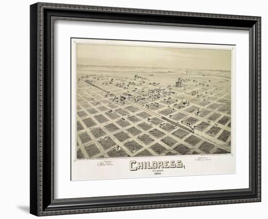 Childress, TX - 1890-Dan Sproul-Framed Art Print